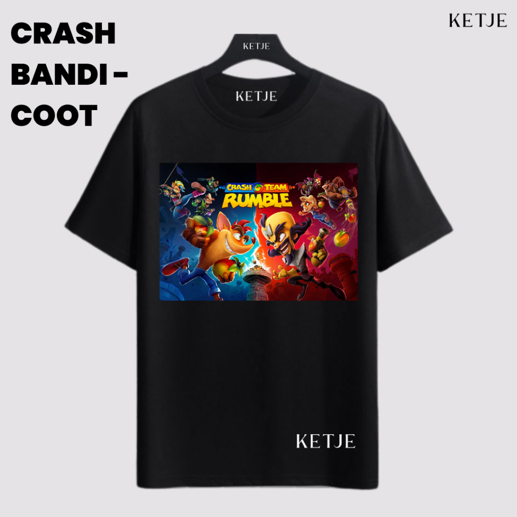 Kaos Crash Bandicoot - Crash Team Rumble Neo Cortex | Kaos Baju Distro Pria Wanita T-shirt Premium U
