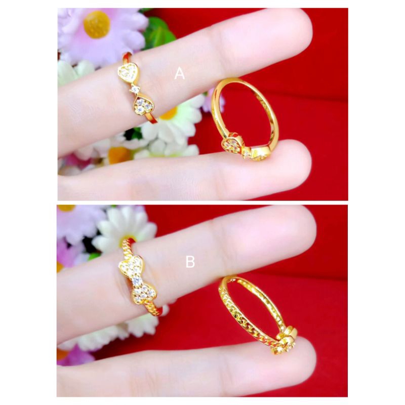 cincin pita lapis emas 24k