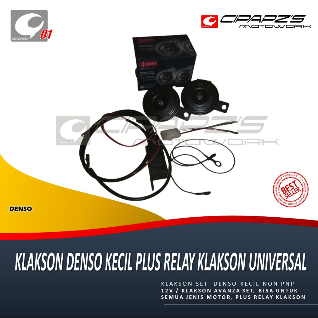 Klakson Avanza Ori Original Denso Compact Horn Set 12 high and low Universal