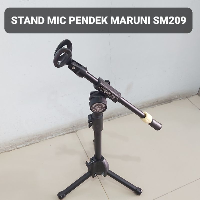 MARUNI Stand Mic Meja Pendek Plastik