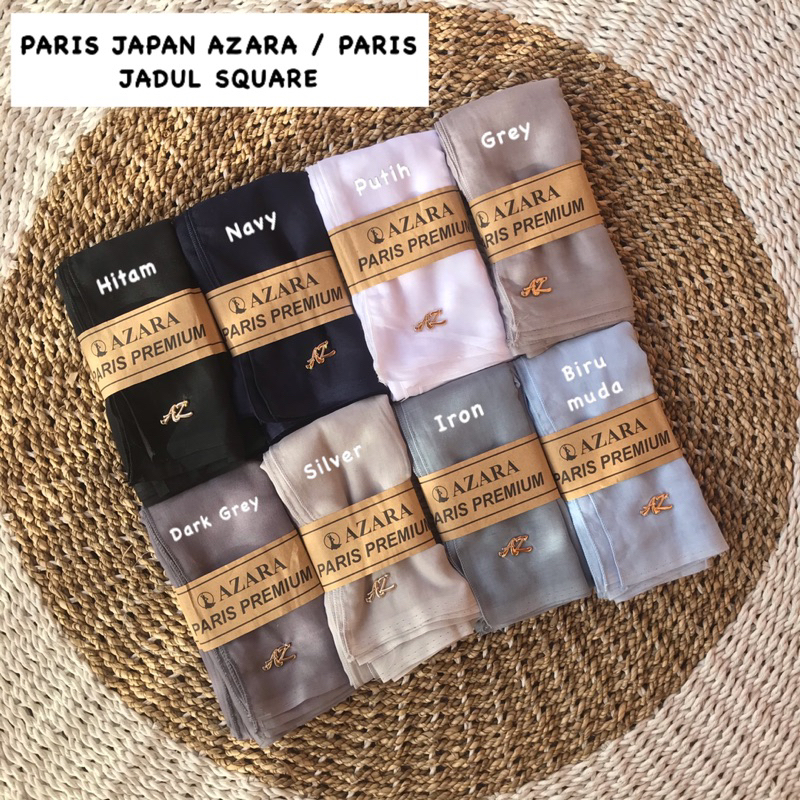 SEGIEMPAT PARIS JAPAN PREMIUM AZARA / PARIS JADUL / HIJAB KERUDUNG PARIS ORI AZZARA