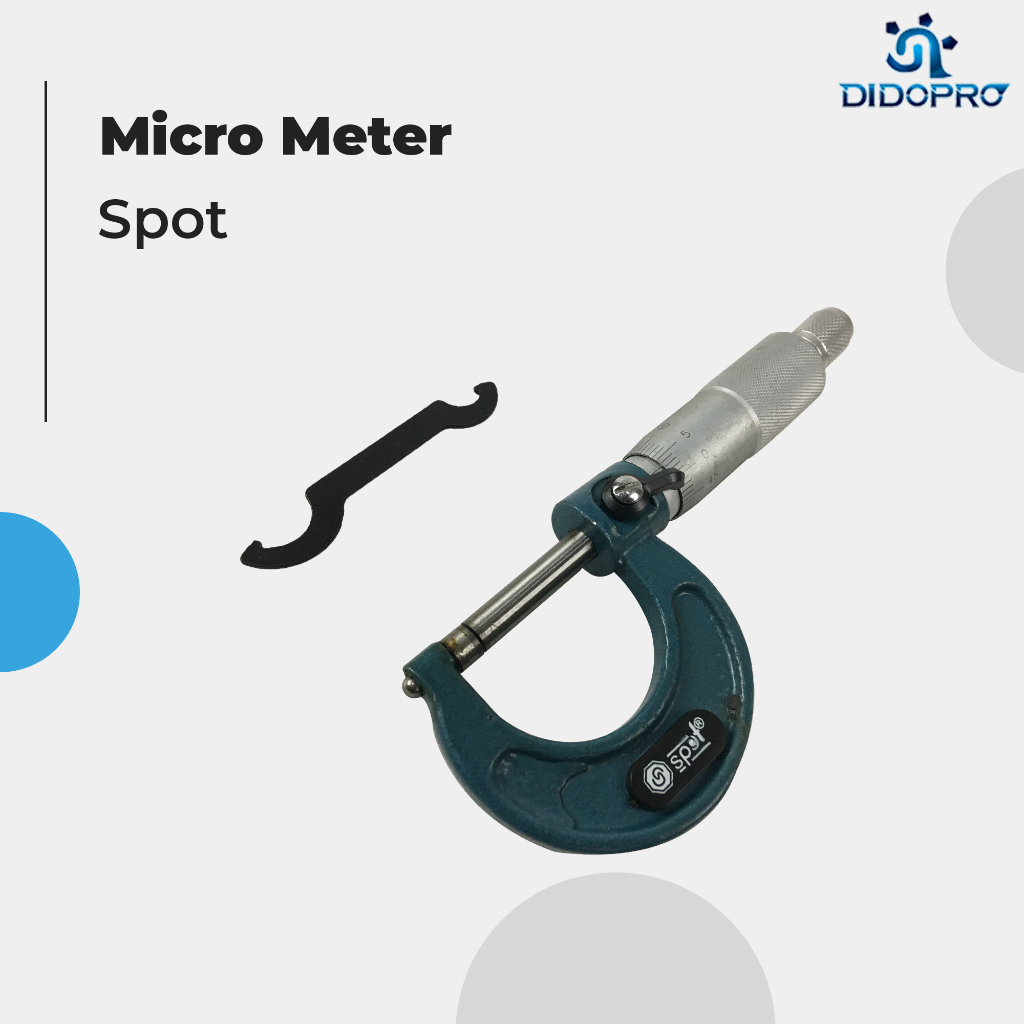 TRICLE BRAND Micrometer Mikro Micro Meter 0-25mm x 0.01mm - Mikrometer Luar Kotak Kayu 0 25 mm x 0.01 mm