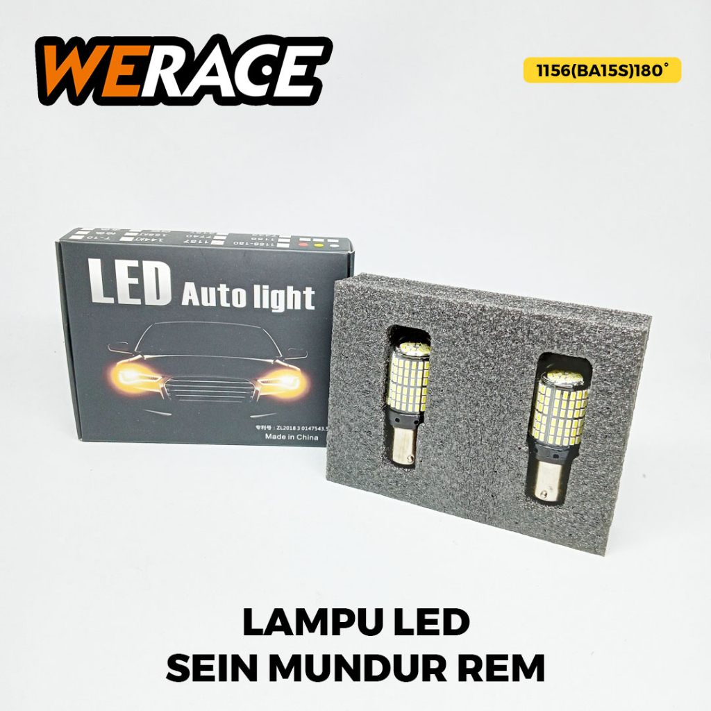 [WERACE]LAMPU LED 144SMD T20 7440 7443 1156 BA15S BAU15S BAY15D - PY21W P21W 1156 1157 - Sein Mundur Rem