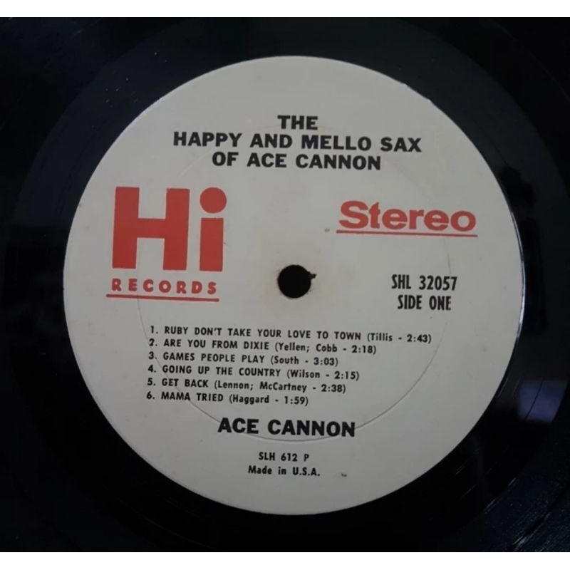 Vinyl Piringan Hitam 12 inch Ace Cannon-The Happy And Mello Sax