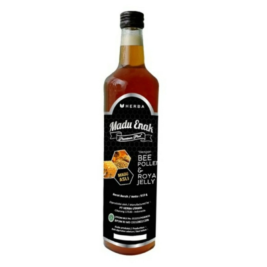 

Madu Enak Pure Honey Premium Plus Bee Pollen Royal Jelly 150 Gram 910 Gram