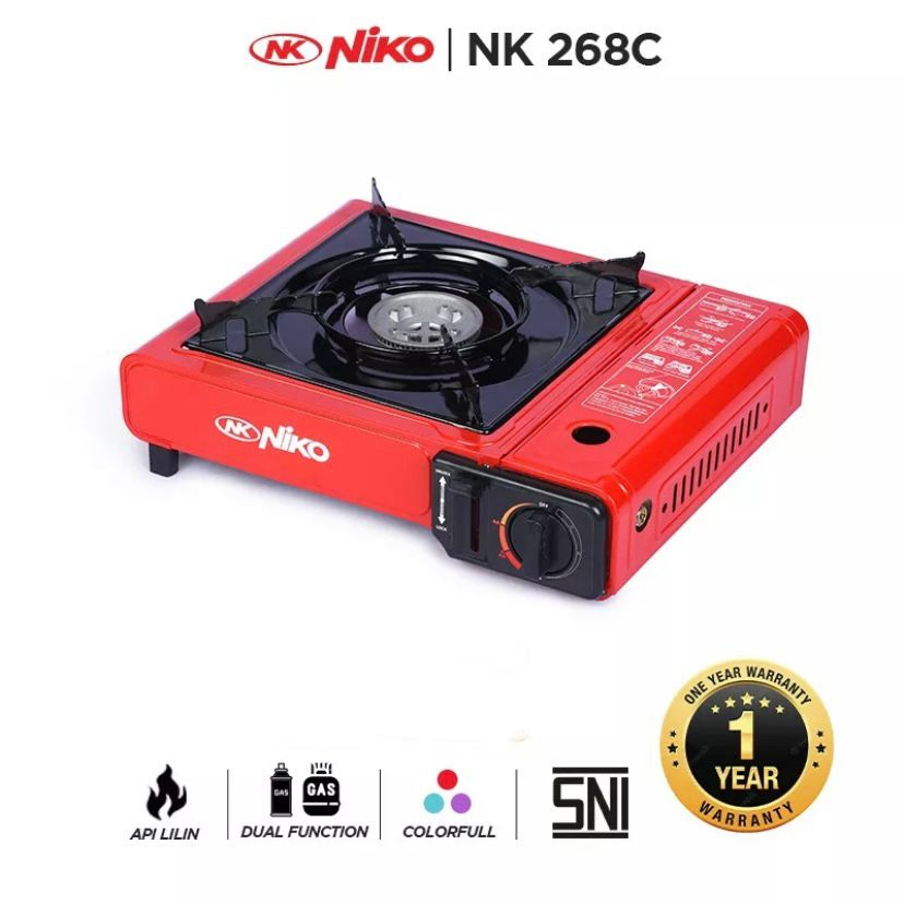 NIKO Kompor Gas Portable / Kompor Piknik Portable 2in1 + Tas NK-268C NK 268 C
