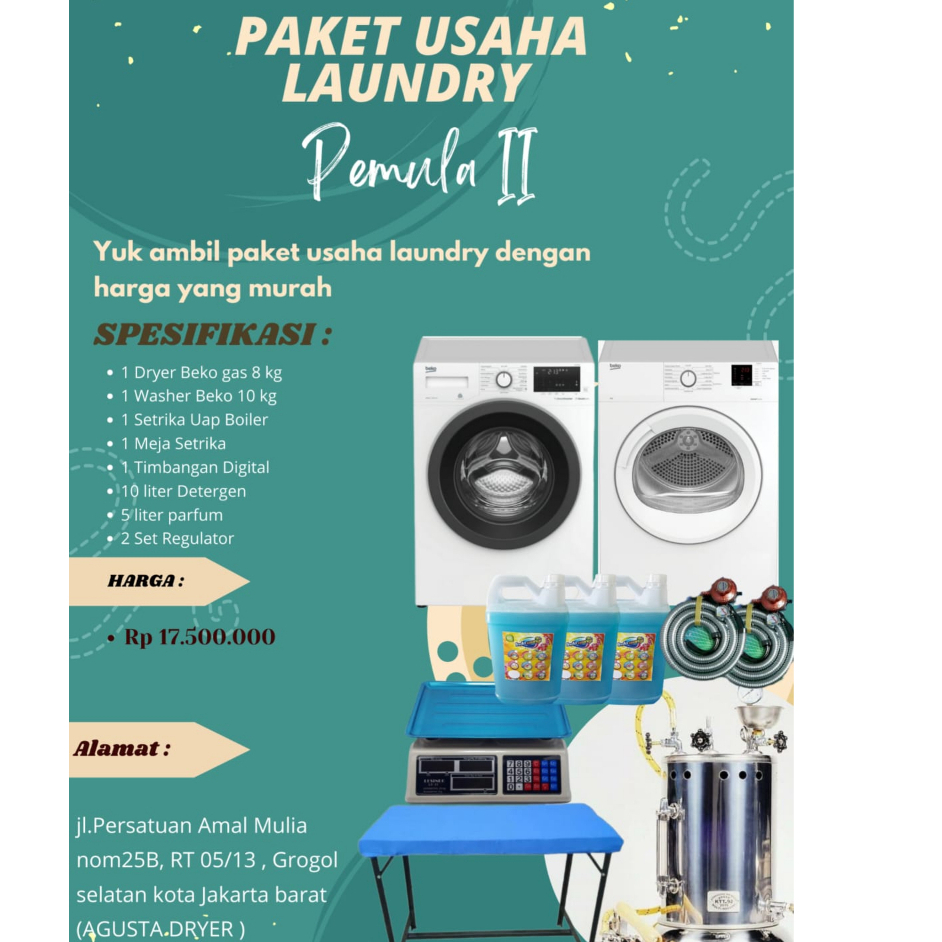 PAKET USAHA LAUNDRY PEMULA