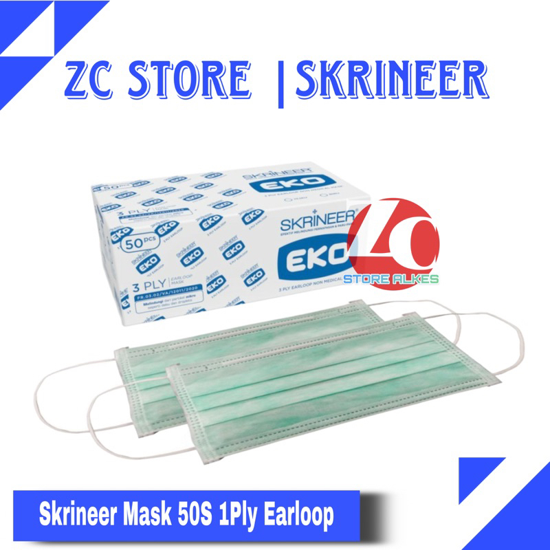 Skrineer Mask 50S 3 Ply Earloop EKO