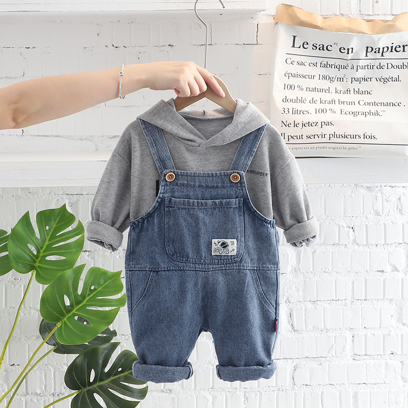 Jumpsuit Oversize Hoodie Jeans Import / Baju Kodok Lucu Keren Overall Anak