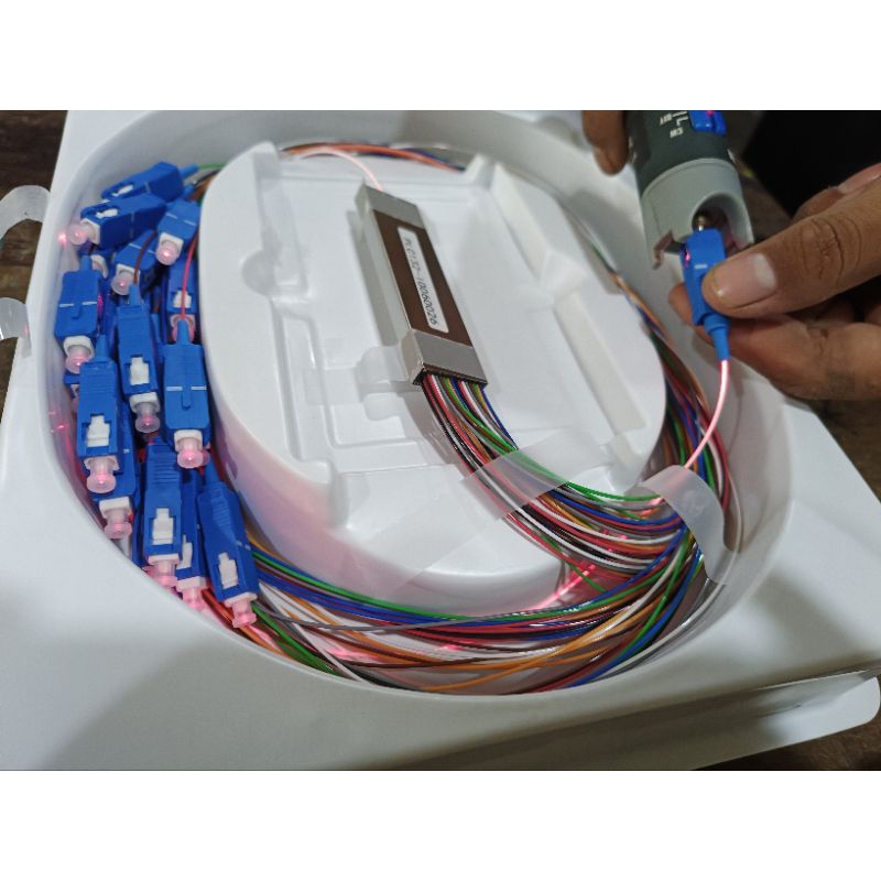 SPLITER PASIF 1X32 WARNA FIBER OPTIC