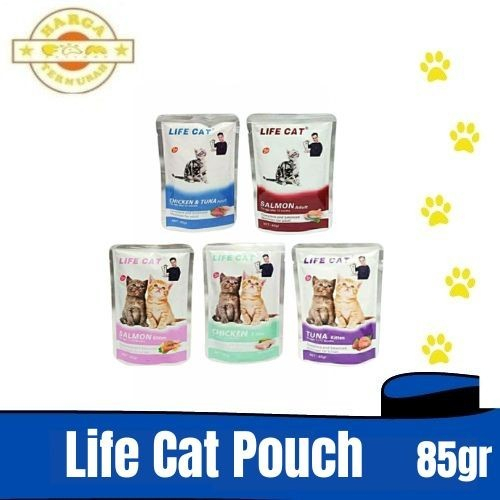 Life Cat Pouch Kitten Tuna Makanan Kucing Basah 85gr - Life Cat Sachet