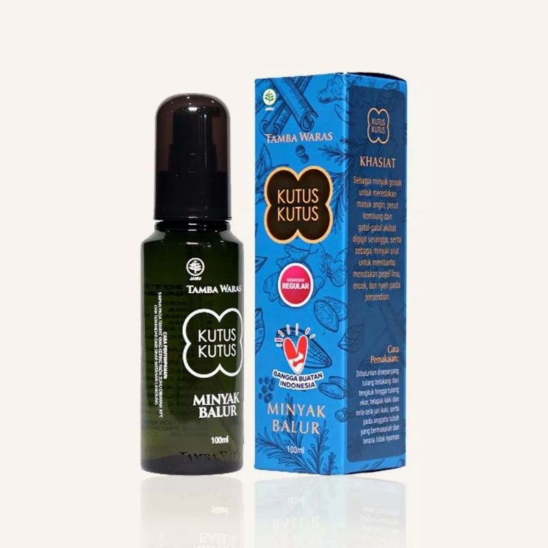 Minyak kutus kutus herbal organic 100 ml/minyak balur