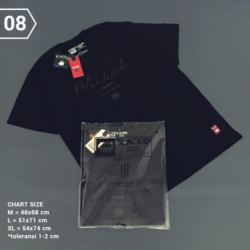 kaos tshirt black id
