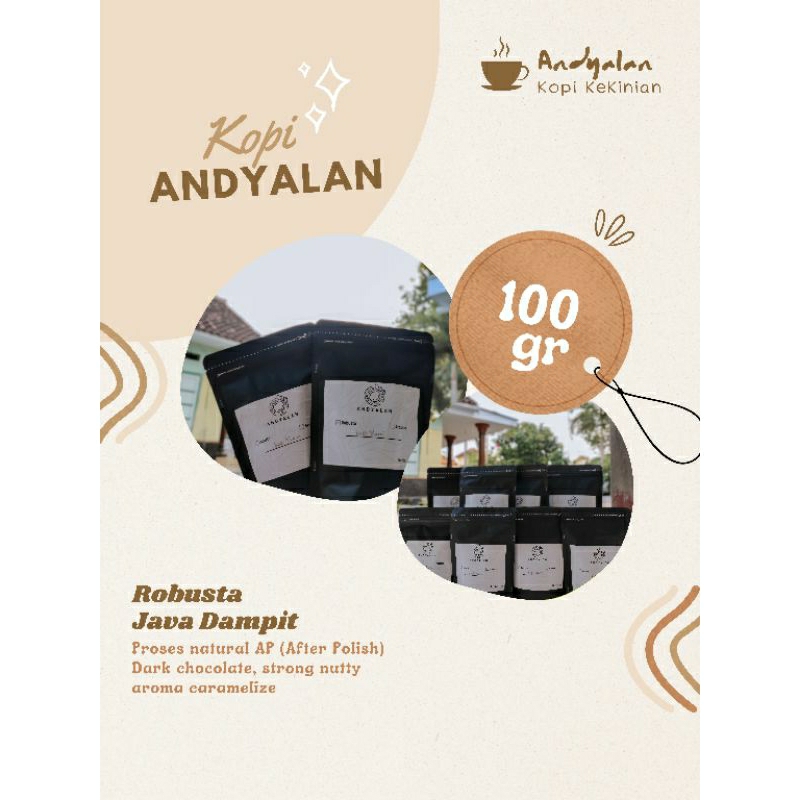 

KOPI ROBUSTA KEMASAN 100gr-KOPI ANDYALAN KOPI KEKINIAN-KOPI MURNI ASLI