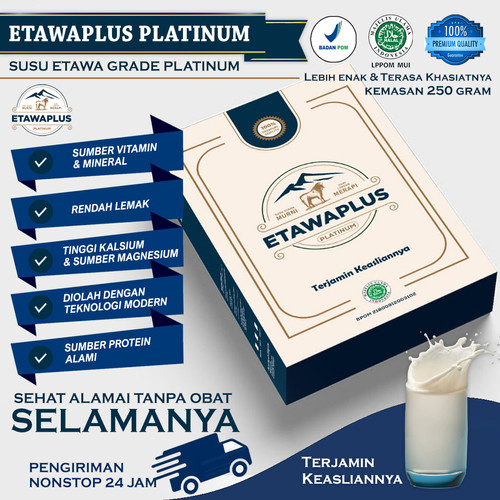 

Etawaplus Platinum Susu Kambing Etawa Murni Merapi 250gr