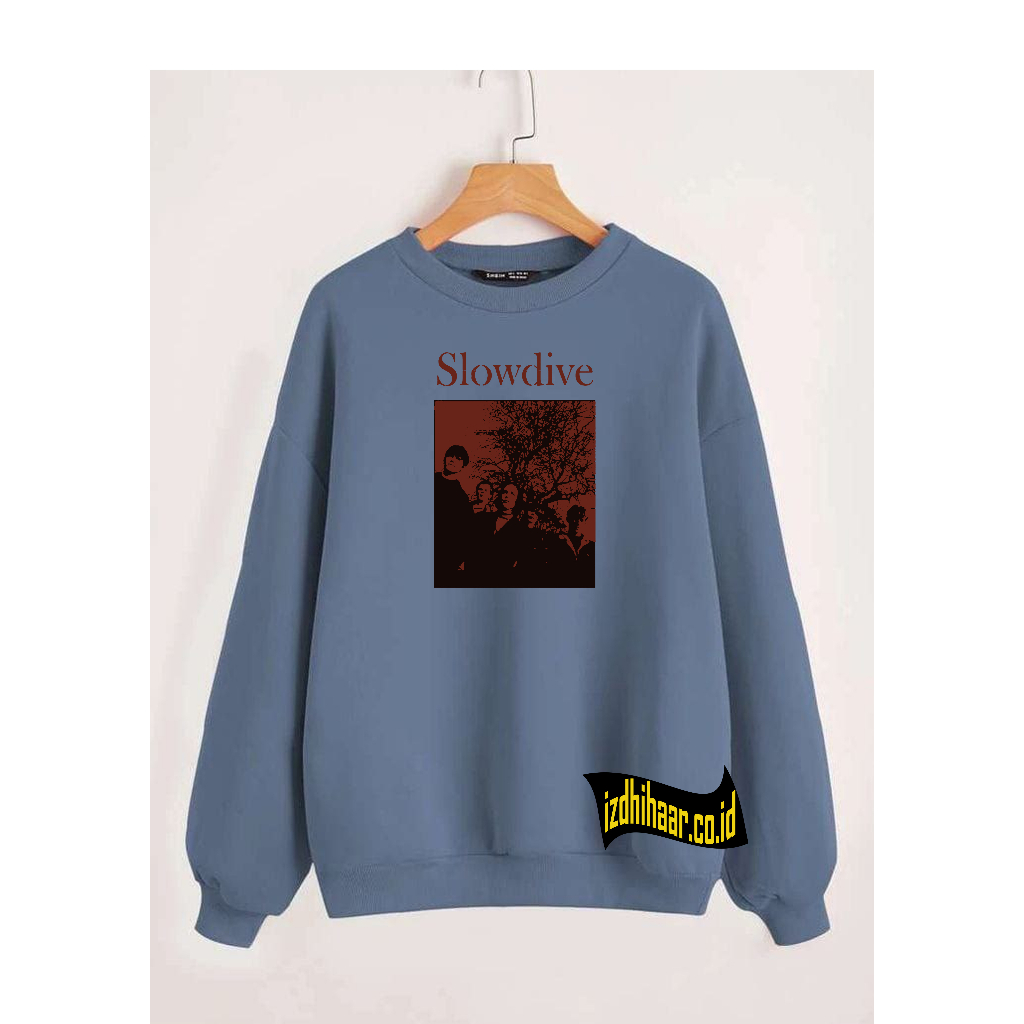 Sweater Crewneck Pria terbaru  SLOW DIVE / Switer Cowok Cewek Sweatshirt Premium Distro Size M- XXL
