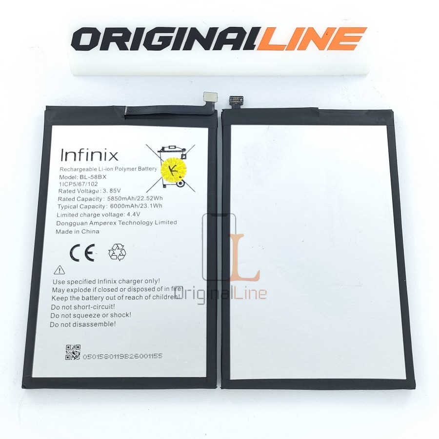 BATERAI INFINIX HOT 9 PLAY / BL-58BX / BL - 58BX / BL58BX / BATT / BATERE / BATTERY ORIGINAL