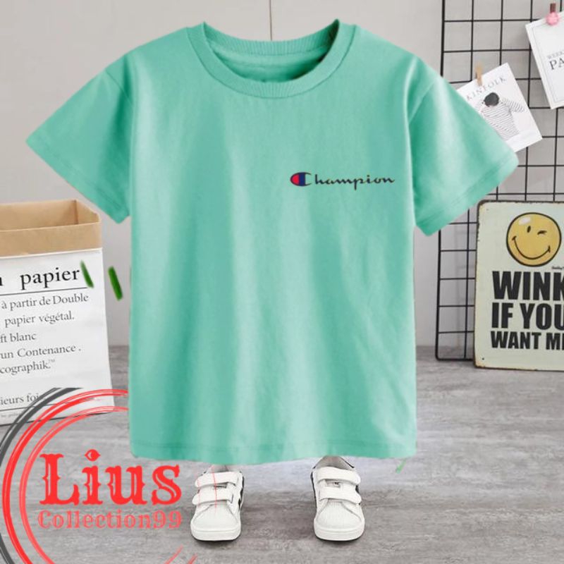 Kaos Anak Logo Champion ( 2 - 10 Tahun ) Unisex