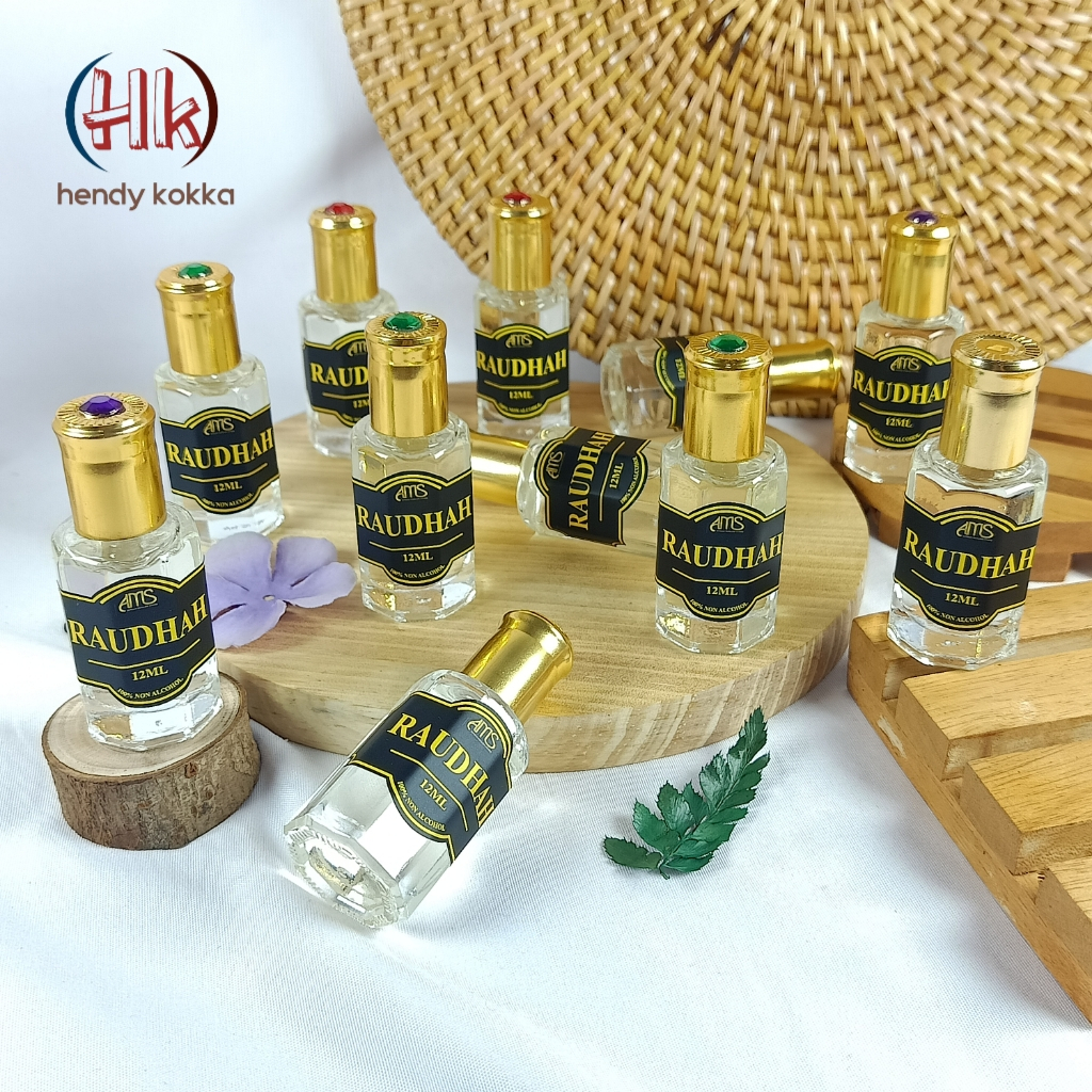 PARFUM SHALAT RAUDHAH ISI 12ML ORIGINAL PARFUM FULL BIANG