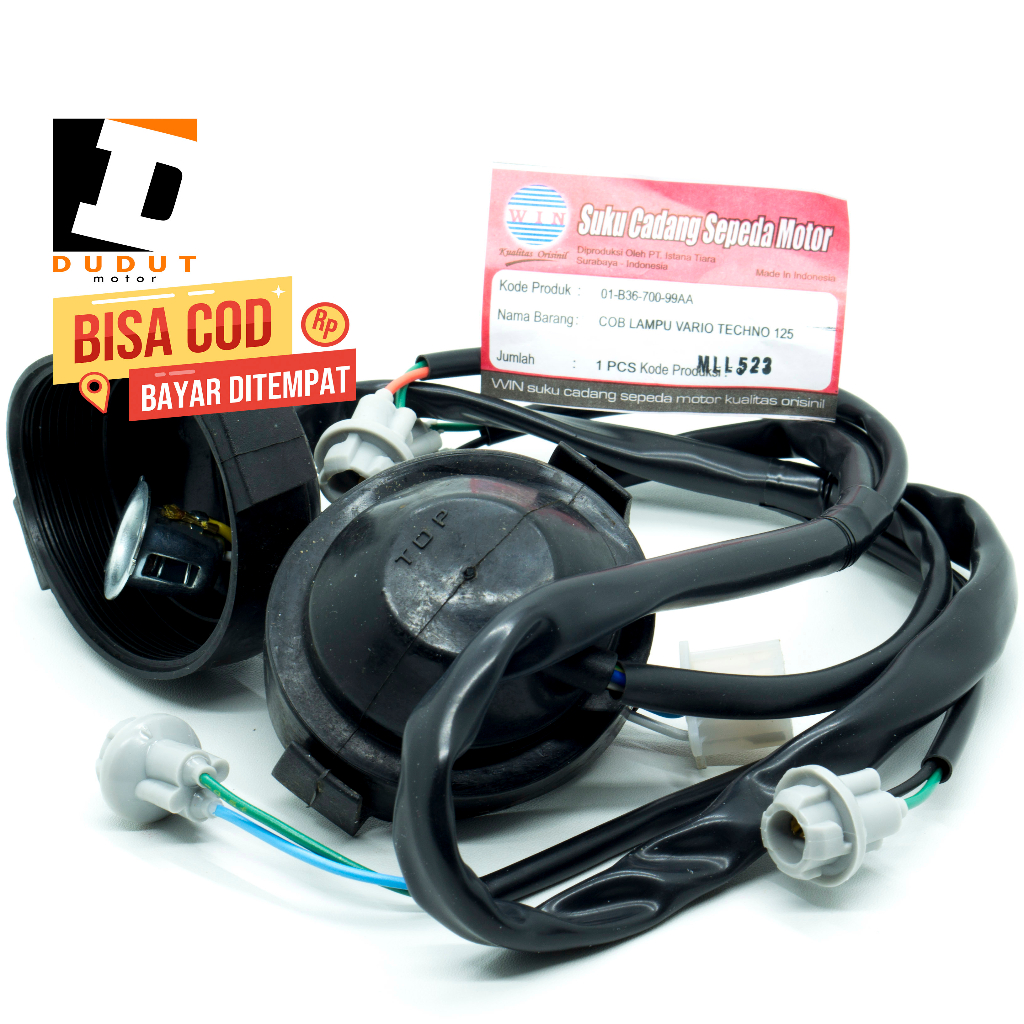 Fitting/Piting Socket Kabel Lampu Depan Vario 125 Lama / Vario 110 Karbu
