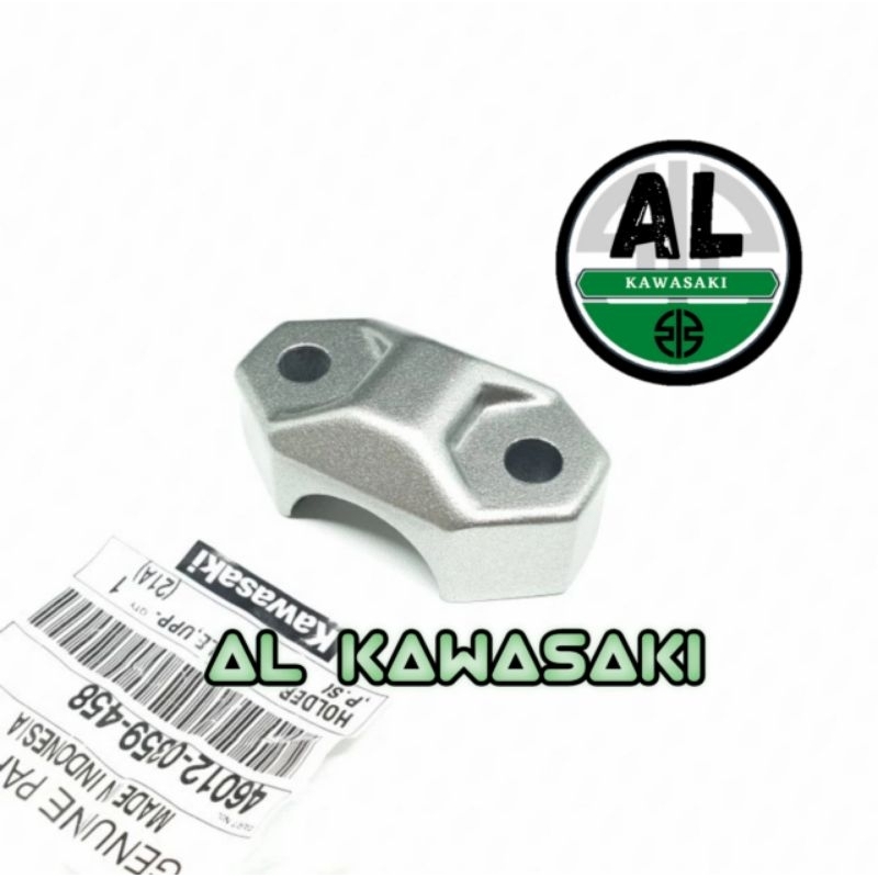 raiser tutup stang setang atas klx 150 bf dtracker bf silver original