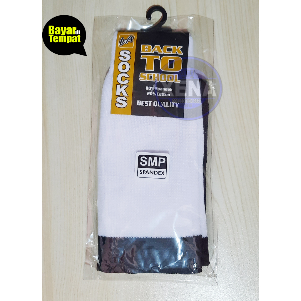 KAOS KAKI SEKOLAH HITAM PUTIH ISI 5PASANG ISI 3PASANG ISI 1PASANG kaos kaki anak sekolah SD SMP SMA panjang putih telapak hitam murah