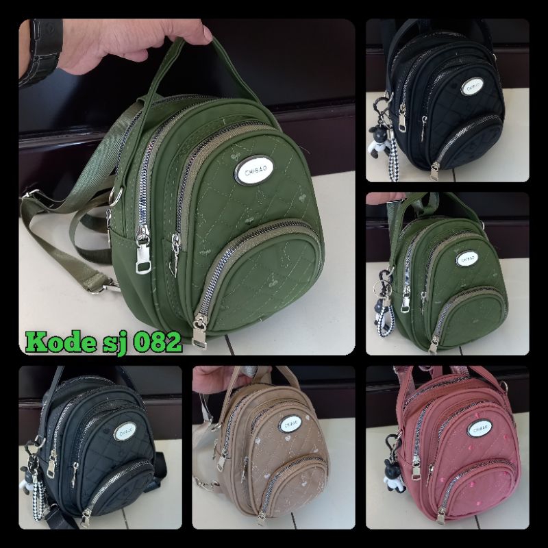 TAS RANSEL CHIBAO 3IN1 KANTONG TUMPUK TALI BISBAN SIZE 22X18CM