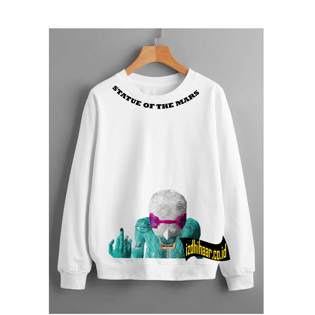 Crewneck Sweater Cotton Fleece  STATUE OF MARS / Sweater Pria/ Sweater Wanita / Sweater Distro / Outerwear Original Terbaru