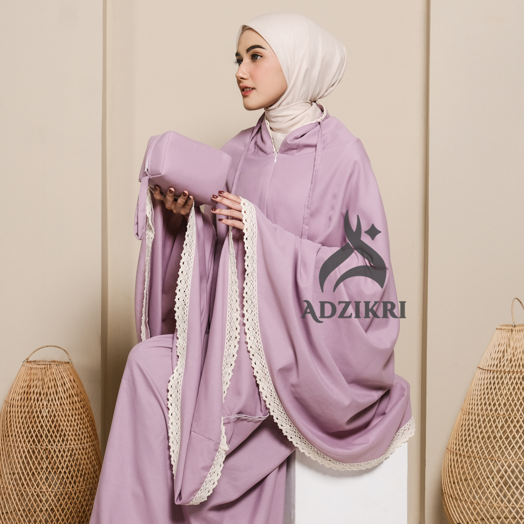 ADZIKRI - Mukena Dewasa Traveling Azzura 2in1