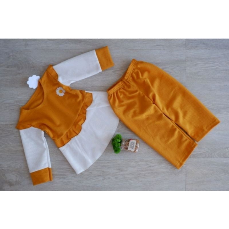 paket 10pcs setcel DAISY/ setelan baju anak/ baju anak terbaru/ baju anak kekinian/ setelan perempuan