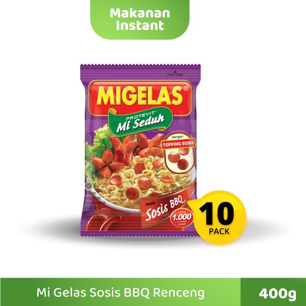 

MIGELAS SOSIS BBQ 10*30G (1 RENTENG ISI 10)