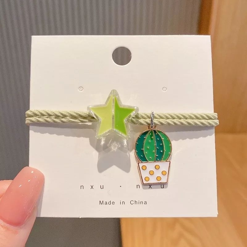 Ikat Rambut Korea Style - Tali Rambut Lucu - Gelang Stylist - Gelang Couple - Couple.