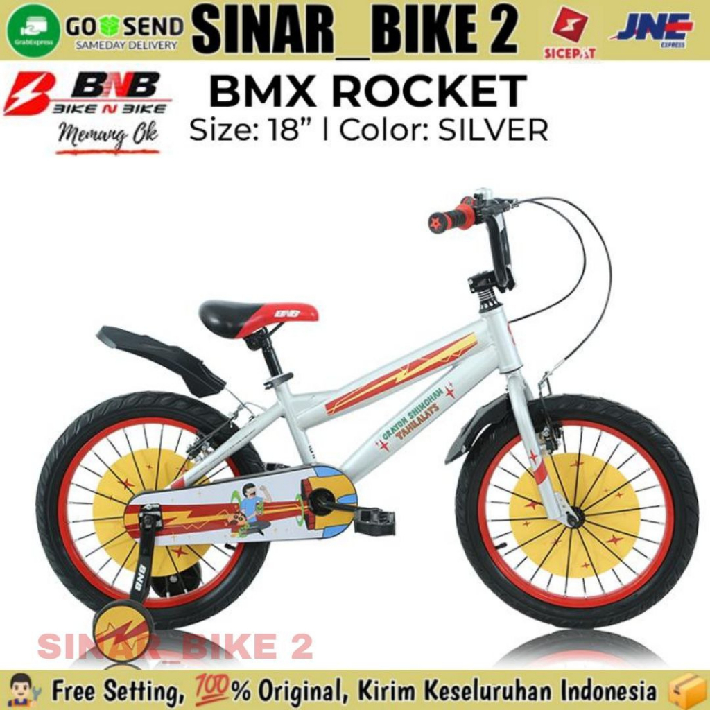 Sepeda Bmx Anak Laki BNB ROCKET Ukuran 12 &amp; 18 Inch