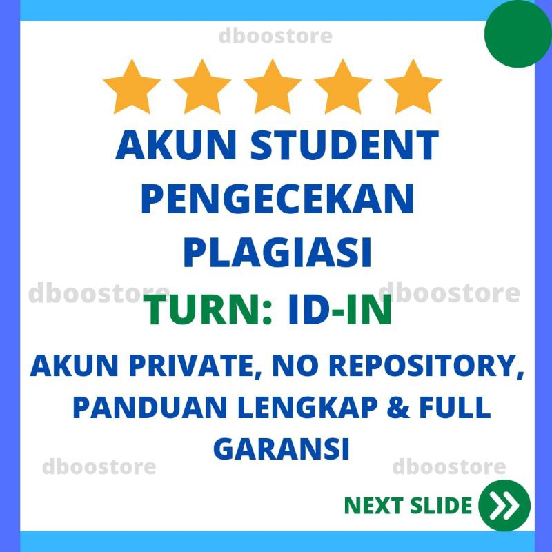 TUR;ID IIN - AKUN PENGECEKAN PLAGIASI (STUDENT). FULL GARANSI + PANDUAN PENGGUNAAN