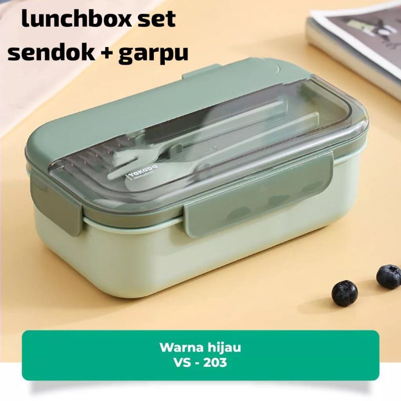 LUNCH BOX SET SENDOK+GARPU
