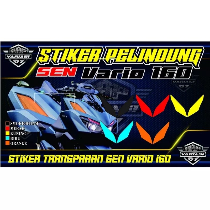 Stiker lampu sen Vario 160,stiker lampu motor vario160