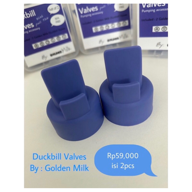 Golden Milk Duckbill Valve (isi 2) dengan tarikan (pulltab) / Spectra Valve ORIGINAL / anti robek / Valve legendairy milk / VALVE Duckbill Veri Peri 2pcs / valve kinmade / KATUP RAPAT / PULLTAB / AKSESORIS MENYUSUI / PUMPING / GROSIR / VALVE VERI PE