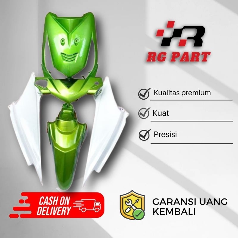 Full body halus beat karbu 2010 - 2012 hijau putih / full body beat karbu