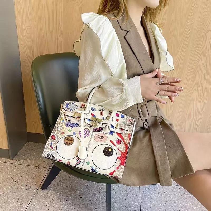 TAS WANITA IMPORT SUPER HIGH QUALITY HB021 EYE THEME SLING BAG PREMIUM