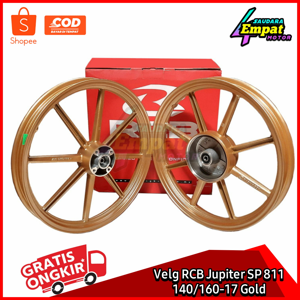 VELG RACING JUPITER RCB SP811 P8 GOLD 140X160 17 ORIGINAL