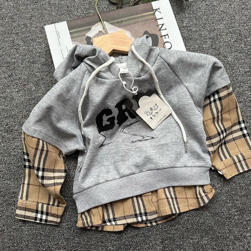 Grit hoodie flanel | jacket hoodie anak