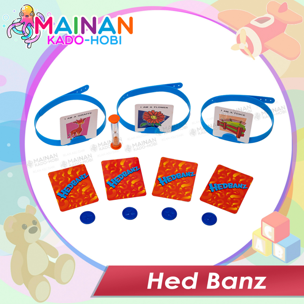 HADIAH ULANG TAHUN MAINAN ANAK EDUKASI FAMILY BOARD GAMES HEDBANZ CARD TEBAK KATA