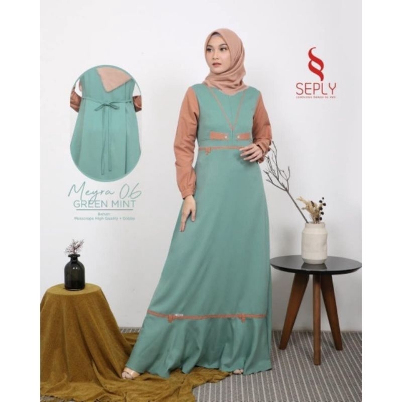 Seply MEYRA 06 GREEN MINT Gamis / Dress