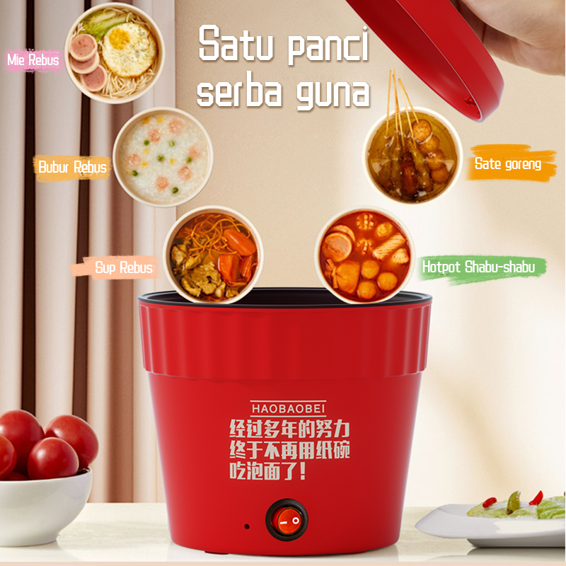 Panci Listrik Serbaguna 1.1L / Panci Listrik Multifungsi / Electric Cooking Pot / Panci Listrik Multifunctional-Daya rendah