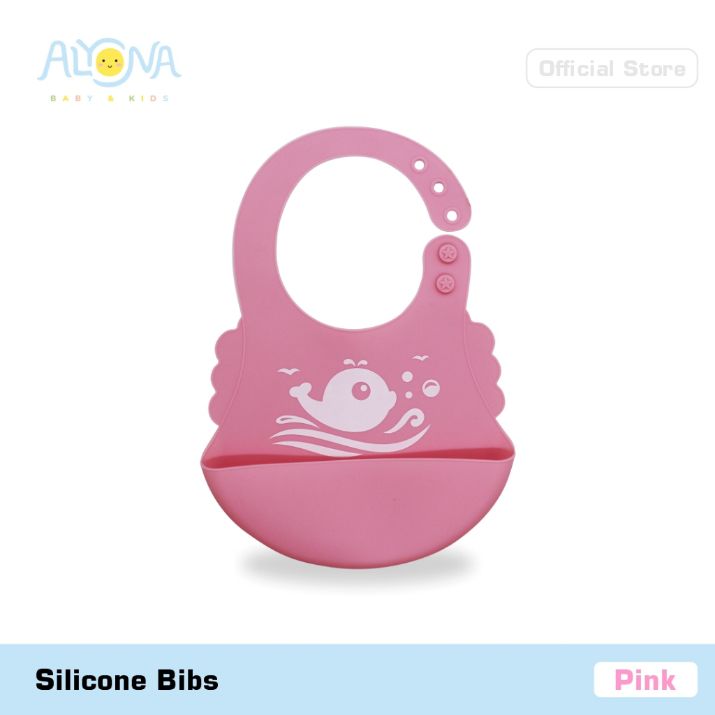 Ktmstore Silicone baby Bibs Waterproof celemek makan bayi Alyona AL-008