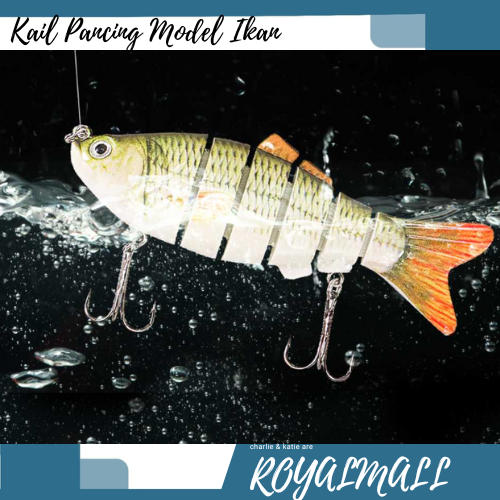 Kail Pancing Bentuk Ikan Hidup / Mata Kail Umpan Pancing Mancing Palsu Mainan Buatan Tiruan Tipuan H