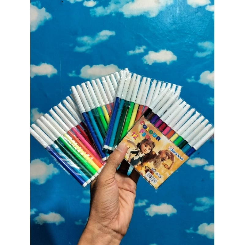 

(ISI 12 PCS) SPIDOL WARNA COLOUR PEN NO 828