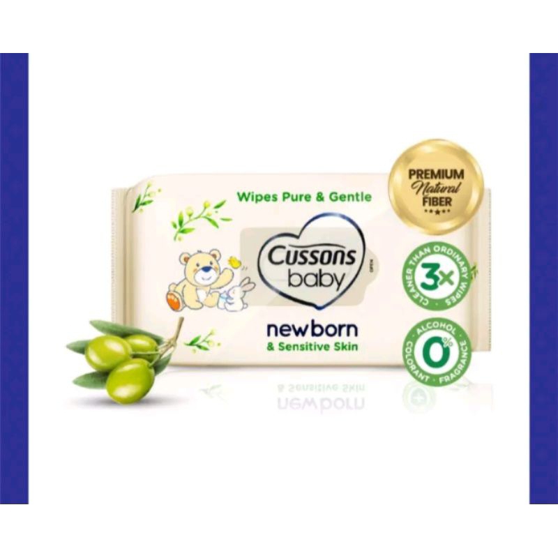 CUSSON BABY WIPES 50'S / TISU BASAH BAYI