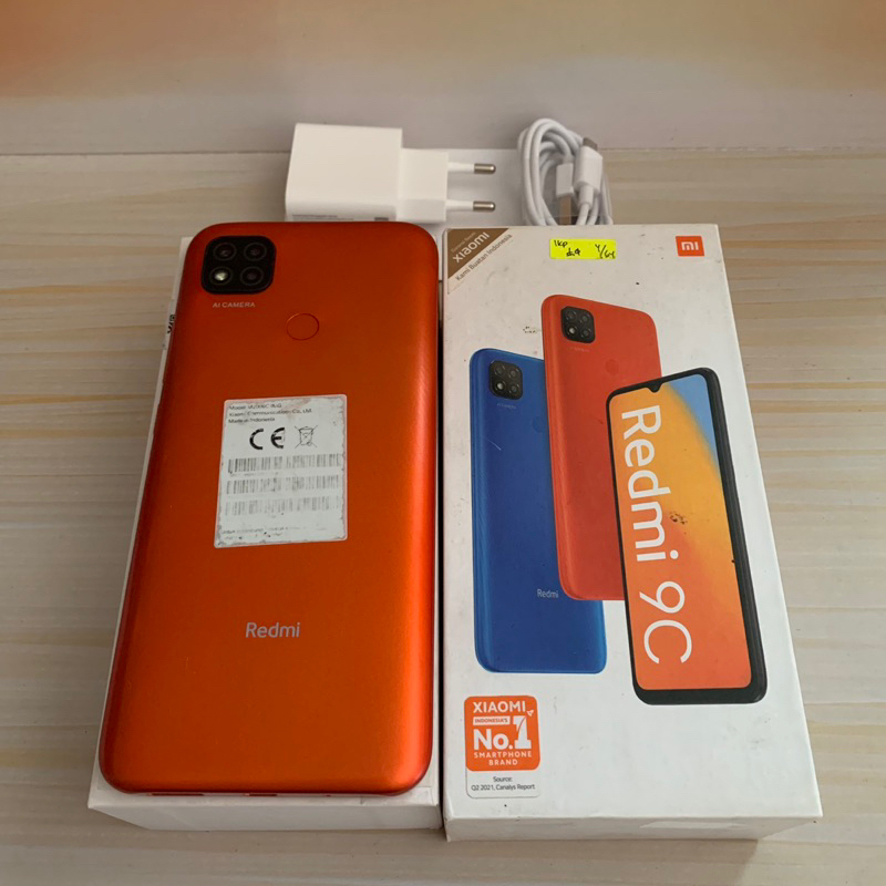 Redmi 9C ram 4GB 64GB Orange Bekas - Fullset Garansi Resmi - second