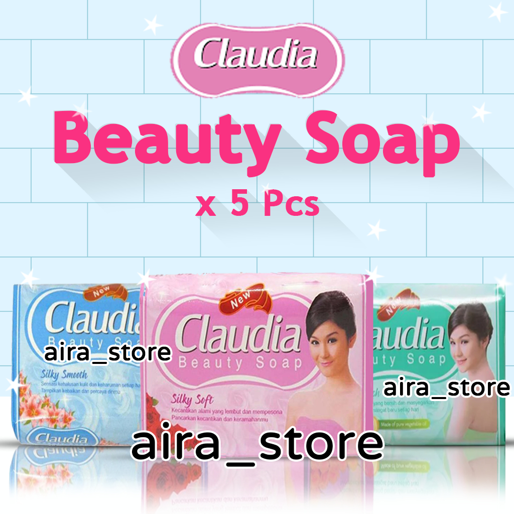 Sabun Mandi Claudia Beauty Soap - 60 gram [ 5 pcs ]